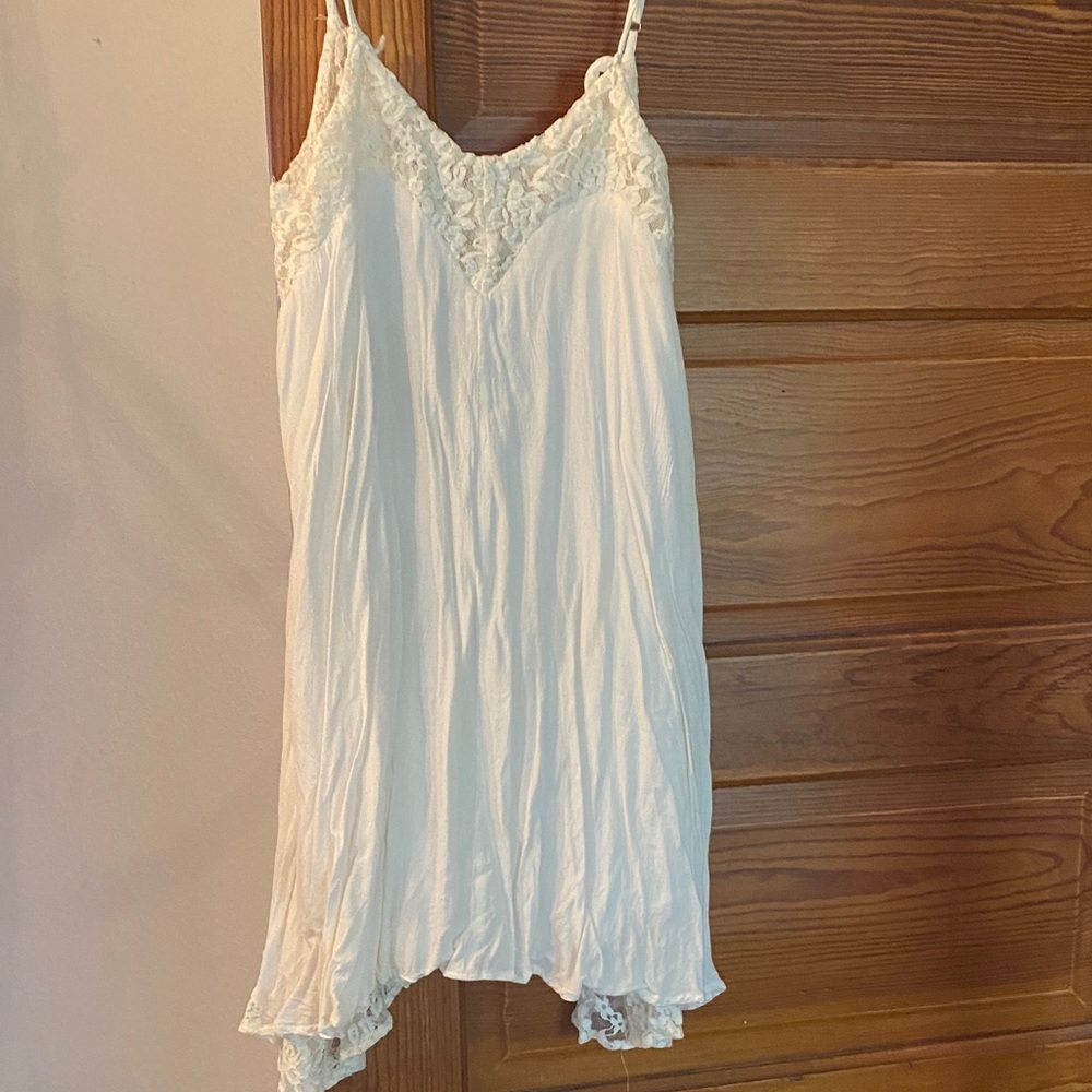 Staccato Cream Lace-Trim Slip Chemise